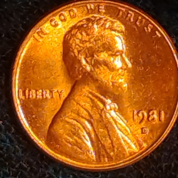 🔥1981 D, DDO Lincoln Penny In BRILLIANT CONDITION With AMAZING COLORING!❤️ - Picture 4 of 10